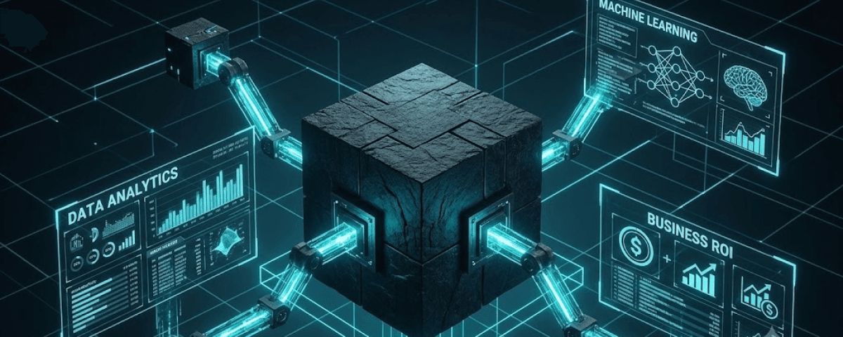 AI consulting services connecting data analytics, machine learning and business value